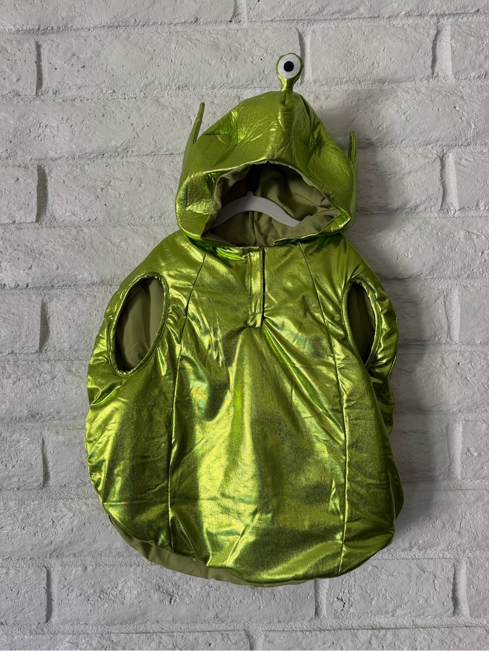 Zara Metallic Green Alien Halloween Costume